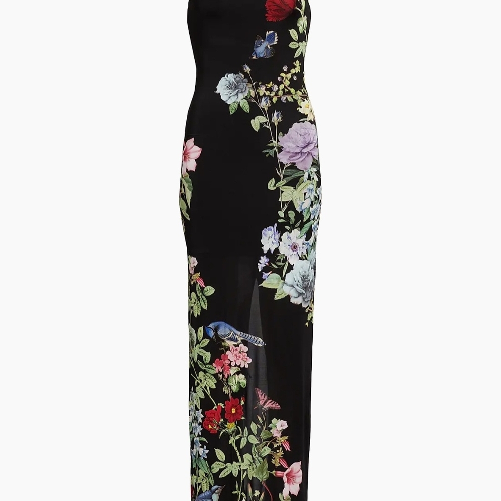 Floral Black Maxi Dress - Picture 4 of 5